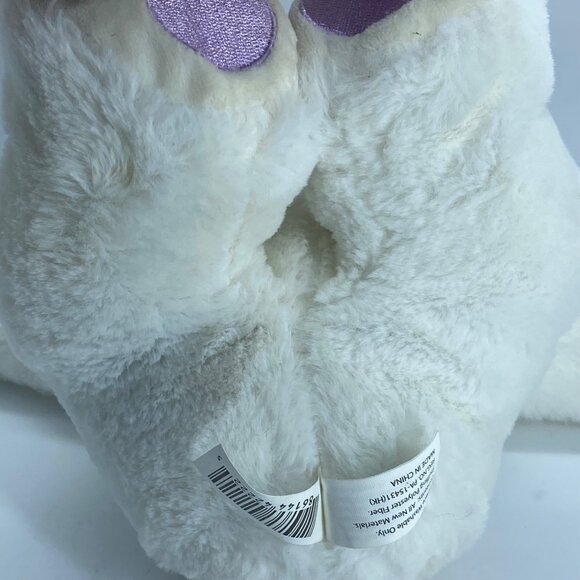 Bear Surprise Plush White Purple Stuffed Animal Toy 14" Polyester Fiber NO BABY - Picture 7 of 9